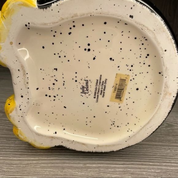 Julie Ueland penguin Christmas winter cookie jar with scarf - Picture 5 of 6